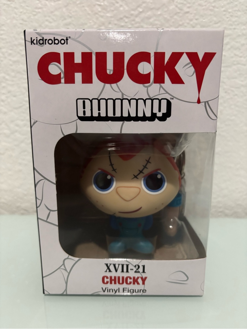 Kidrobot Chucky Bhunny Vinyl Figure With Bhunny Paw Keychain
